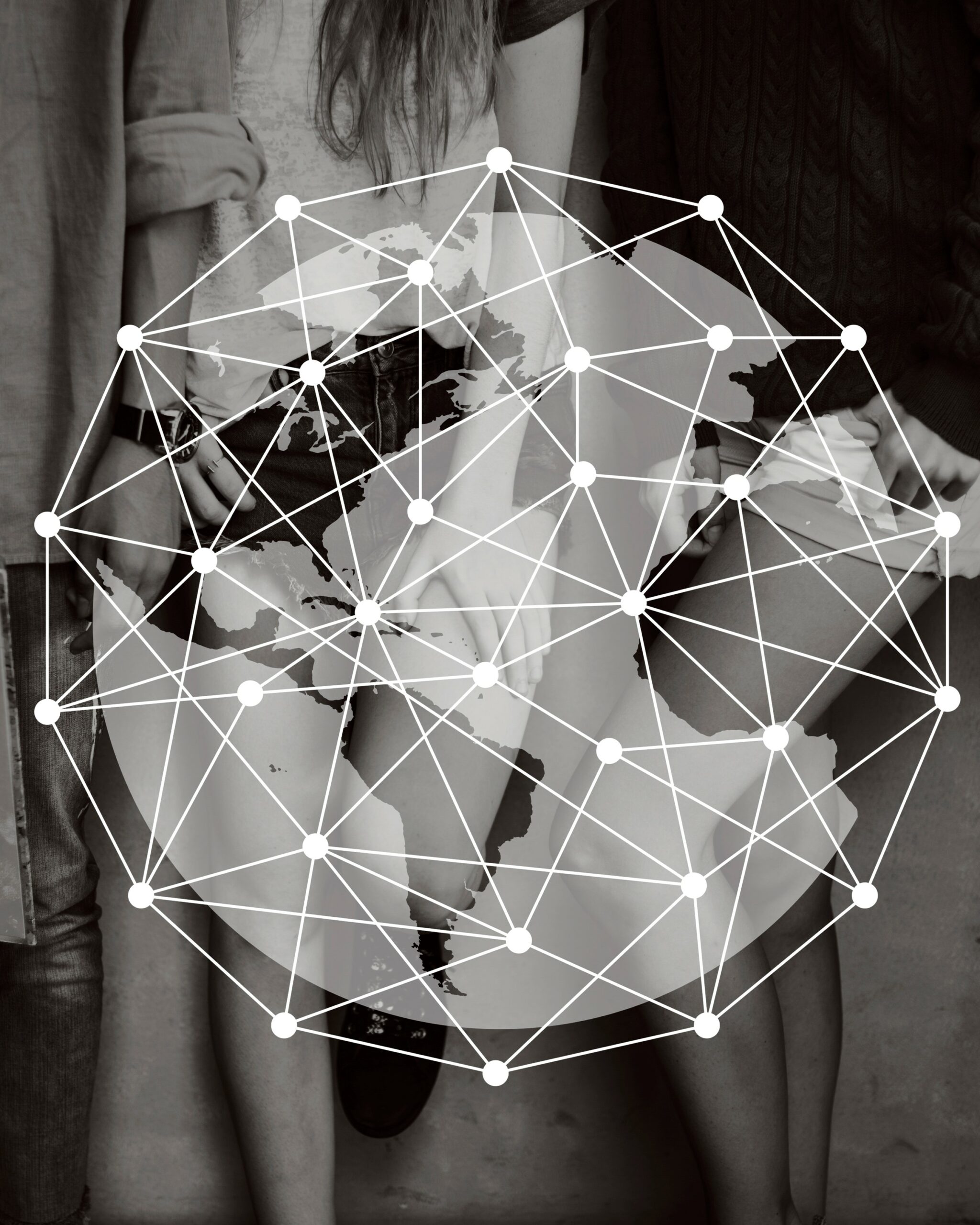 Network links global graphic design